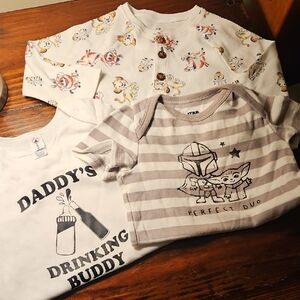 GAP Star Wars Disney Baby Onesies Lot